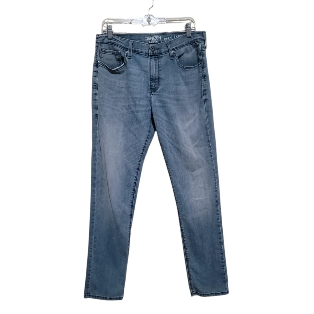 Levis Casual Light Blue Men's Jeans - Classic Skinny Fit Size 33x32